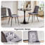 50cm H Velvet Upholstered Metal Side Chair-686924711-689253981