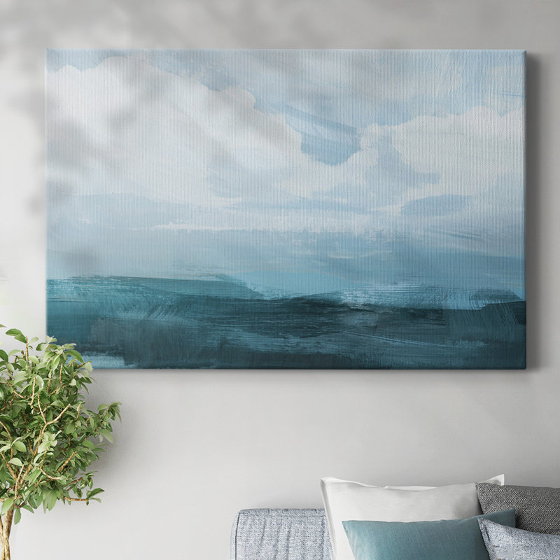 Toile tendue Azure Rising III, H 12 po x l 18 po