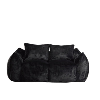 Giant Bean Bag Couch For Adults, Soft Fluffy Loveseat Bean Bag Sofa, Oversized Chase Lounge Chair Indoor For Living Room Bedroom