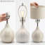 Lampe de table blanc cassé 21,5 po Prysilla
