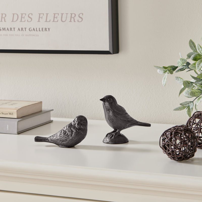 Ensemble de 2 presse-papiers et sculptures en fer Johnnye