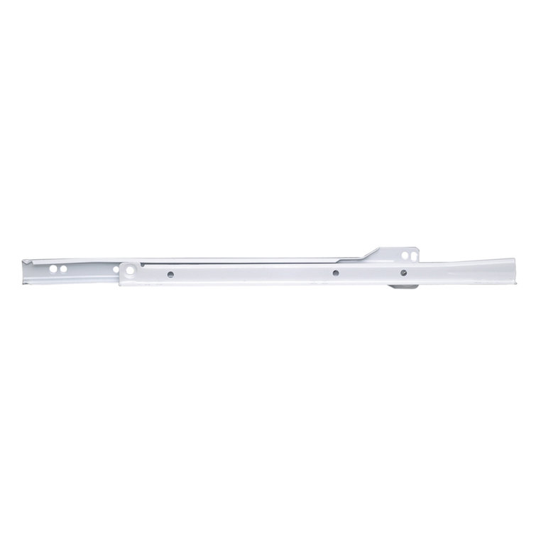 Drawer Slide Bottom Mount 3/4 Extension White Finish
