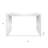 60" White Wood Rectangular Bar Table