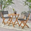 Ensemble modulaire d'extérieur 3 pièces avec table basse et 2 chaises sans accoudoirs