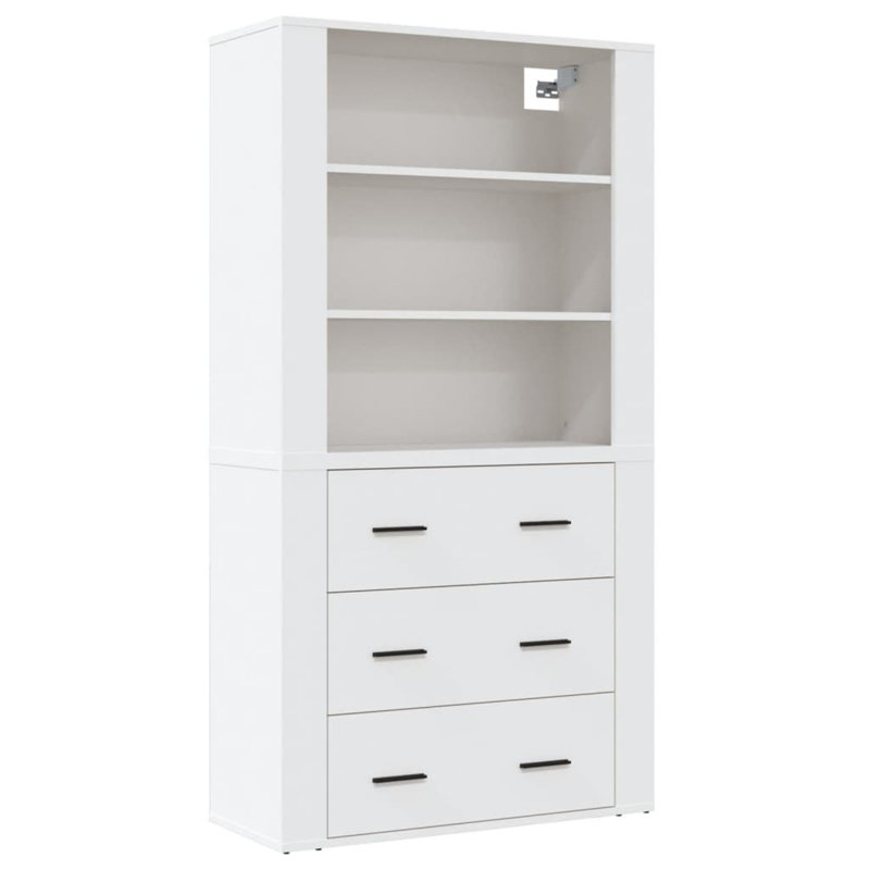 150cm H x 80cm W Standard Bookcase, White