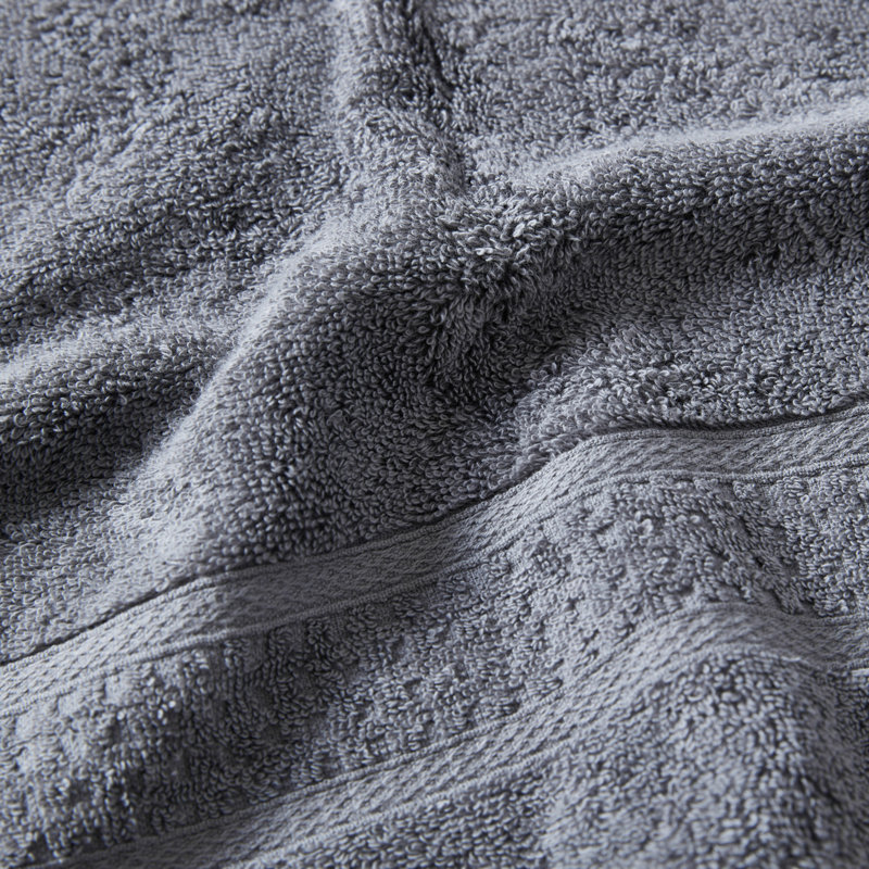 Nautica 6 Piece 100% Cotton Towel Set, Gray