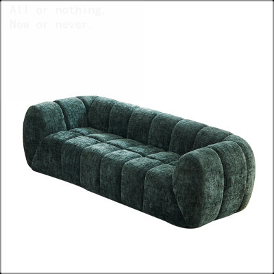 Canapé chenille en mousse pure, canapé nuage matelassé moderne, canapé chenille en mousse pure à assise profonde, canapé moderne confortable