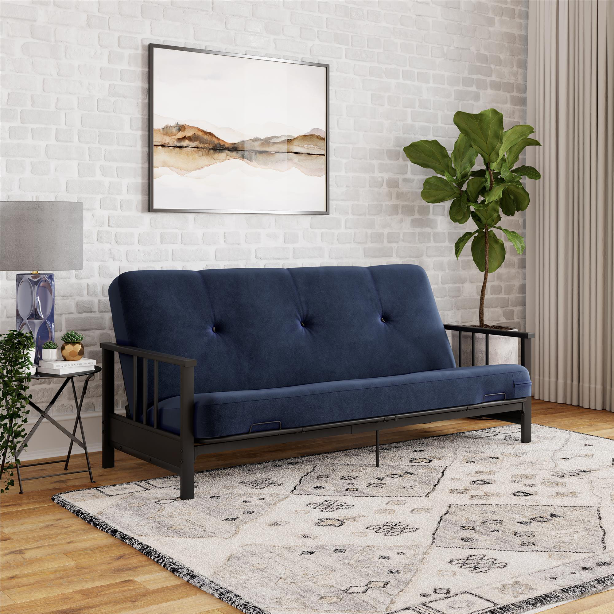 Winston Porter Garrido Full Double 77 Upholstered Futon And Mattress Reviews Wayfair