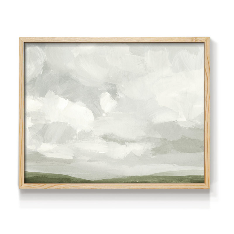 Gris pierre ciel IV - reproduction encadrée - réarmable, Naturel, H 16 po x l 20 po