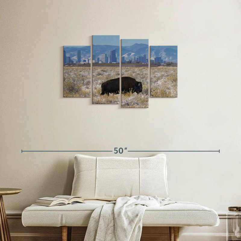 Brampt Denver Bison, 22" H x 36" W