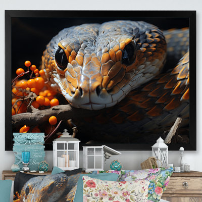 Afrique, serpents, couloirs sur toile