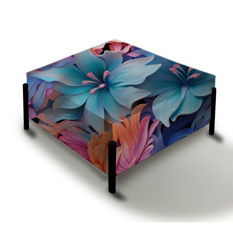 Tropical Dreamscape Iii Motif tropical - Grand repose-pieds carré Tropical