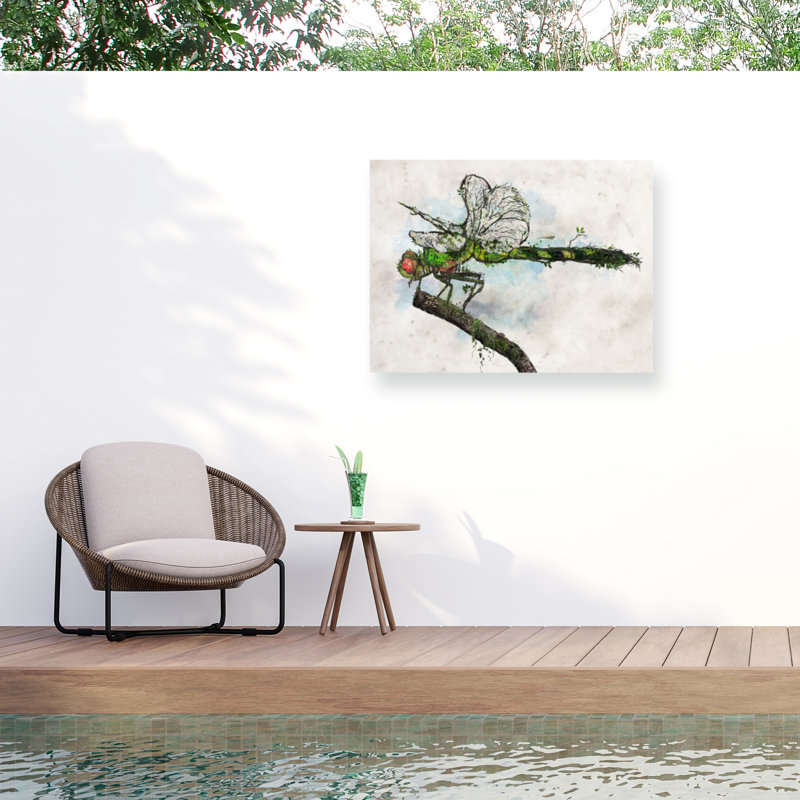 Toile d'extérieur Barrett Biggers Dragonfly, H 24 po x l 32 po