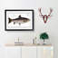 Brown Trout Fish by M.E. Bloch - Picture Frame Art Print-55681116-55681112