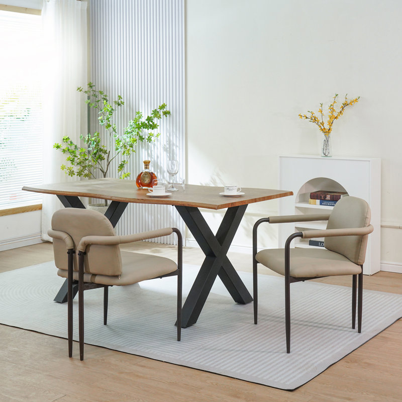 Kitchen Dining Chairs, Espresso, Khaki