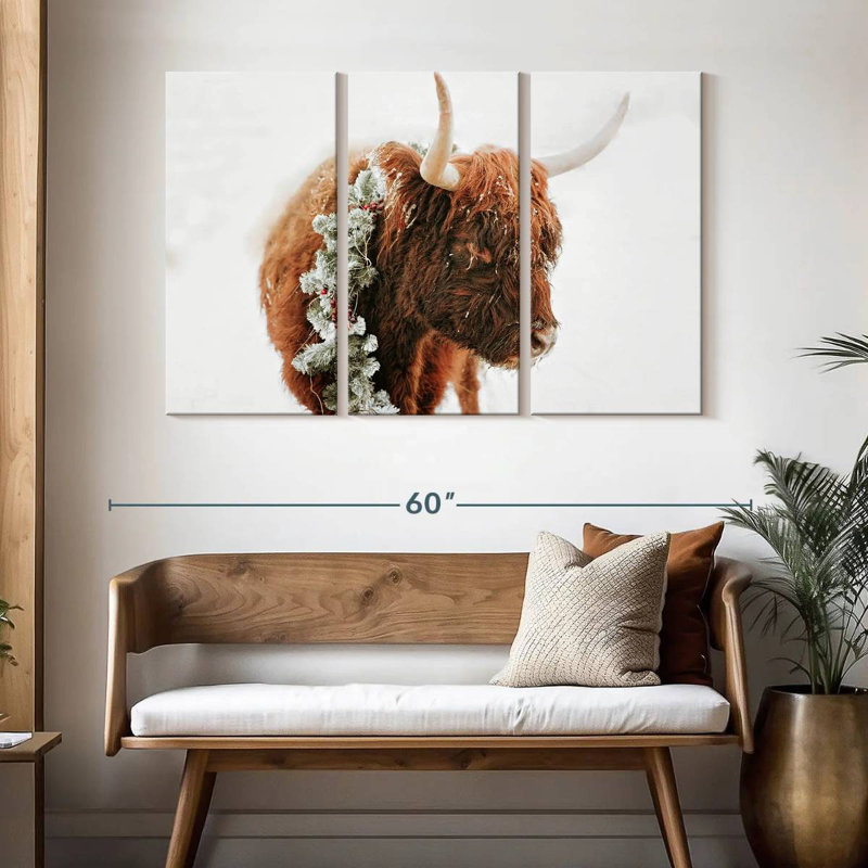 Brampt Christmas Cow, 32" H x 50" W