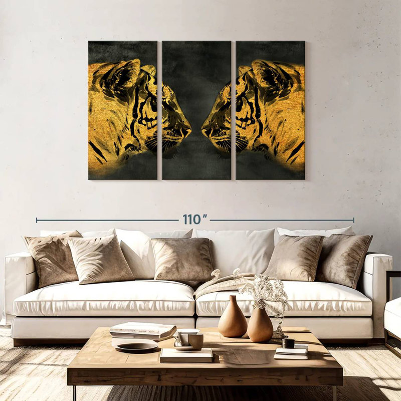 Brampt Golden Tigers, 48" H x 74" W