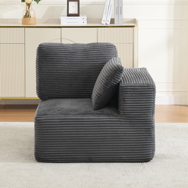 Fauteuil d'appoint Acuna, Gris ardoise