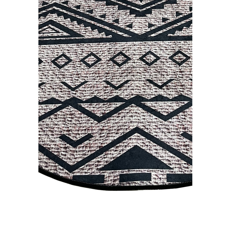 Tapis de bain de luxe, antibactérien, 100% polyester, 47,2 po de diamètre | 700 g / m², hauteur des poils de 0,4 po, antidérapant | Lavable à la machine, parfait pour la salle de bain et le spa | Doux, durable, facile à nettoyer