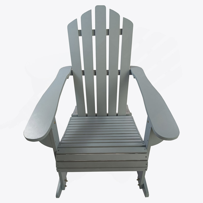 Chaise Adirondack inclinable inclinable en bois pour l'extérieur, parfaite pour la détente et un élégant décor de patio