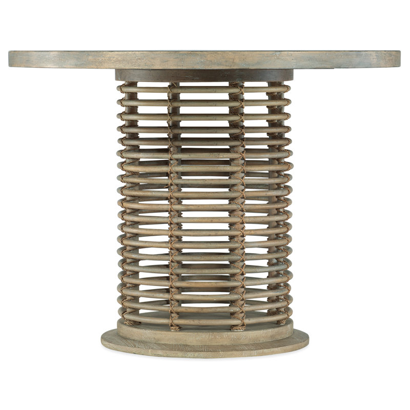 Round Solid Wood Dining Table, Natural