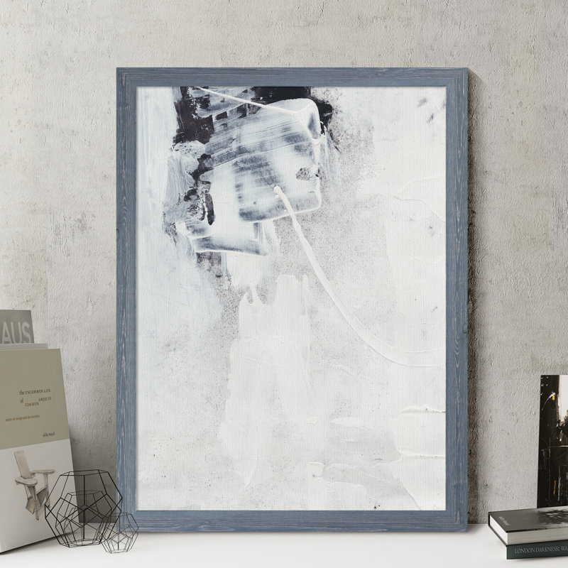 «Fire and Ice I» par Paul Cezanne - reproduction d'art encadrée, H 30 po x l 22 po x P 2 po, Toile encadrée, gris