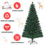 Artificial Christmas Tree Green with LED Lights-1013639909