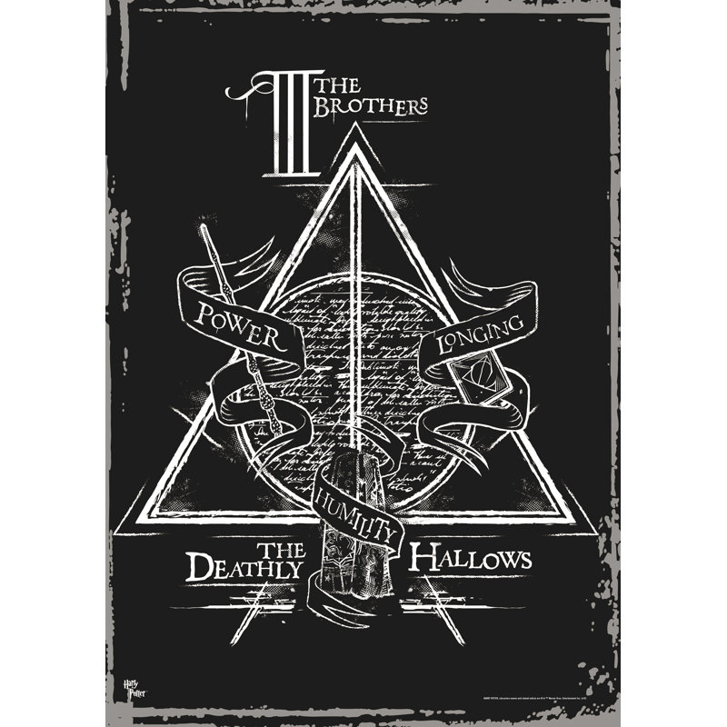 Harry Potter Deathly Hallows Three Brothers Rectangular Wall Art