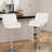 4PCS Adjustable Barstools Swivel PU Counter Height Stools For Pub, Dining Room-2037790070