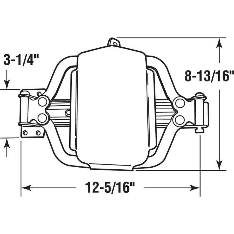 Prime-Line 10" H × 3" W Spring Single Door Hinge