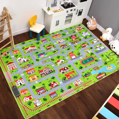 Geometric Machine Printed Area Rug