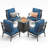 Asfand 4 - Person Outdoor Seating Group with Cushions-101370239