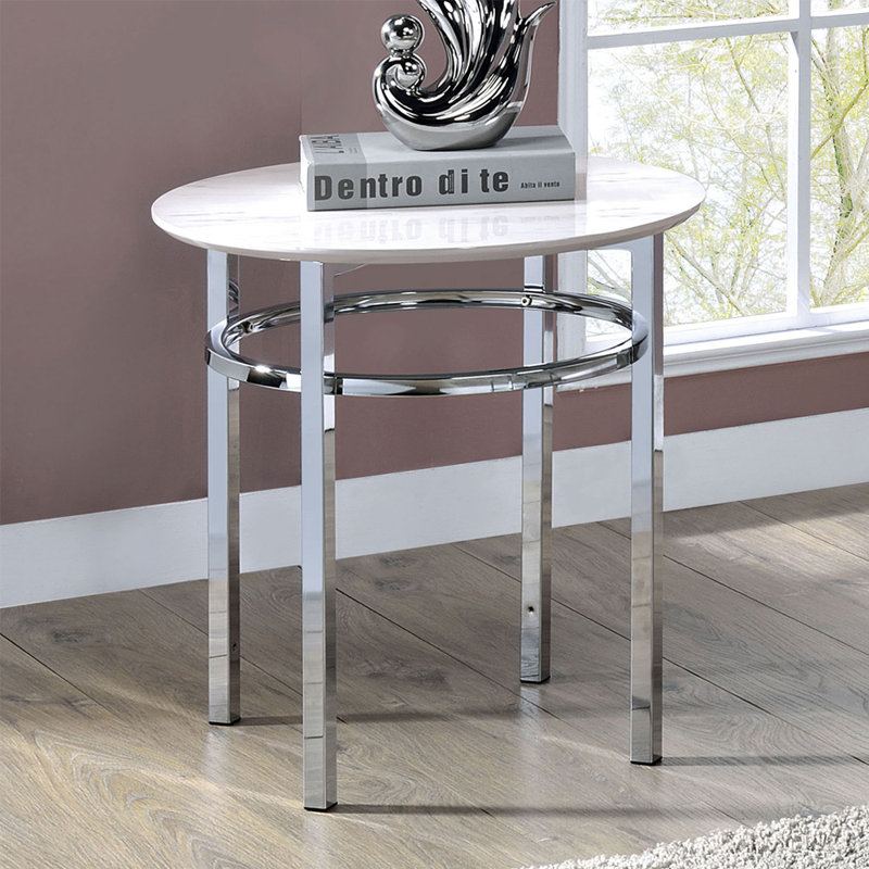 Table basse Olvan avec finition blanche