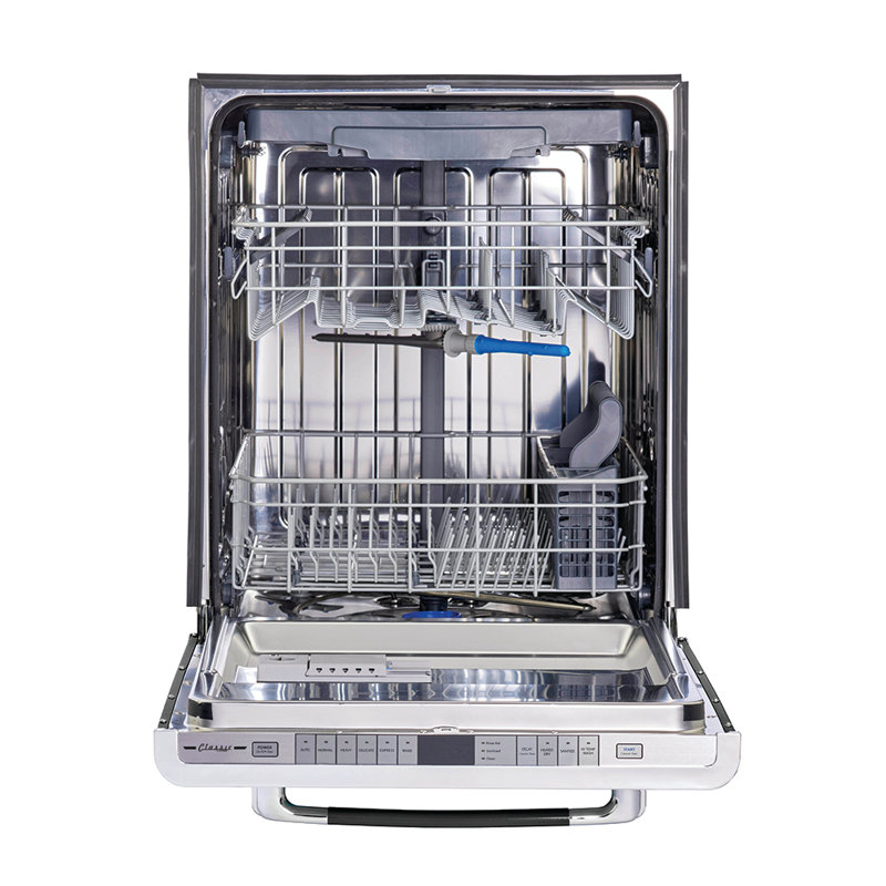 Lave-vaisselle à bouton-poussoir encastré Classic de 23,9 po 45 dBA Classic Retro, Nuit noire