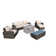 Wicker/Rattan 6 - Person Seating Group with Cushions