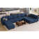 Kapun 169.4'' Large U-Shaped Variable Sectional Couch Module Polyester Blend Sofa with Storage