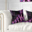 Éclat mauve de ciel étoilé - coussin imprimé abstrait-29604285-29604288