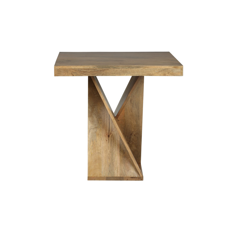 Mango Dining Table with Wood Base