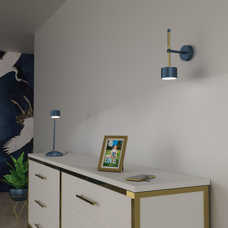 Calene Steel Wall Sconce, Blue