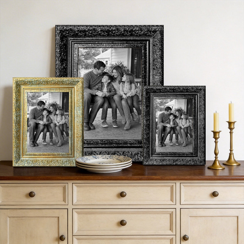Cadre photo noir 1PC ligne épurée pour photos et galerie 11 po x 14 po, Black, 1, 11" W x 14" H