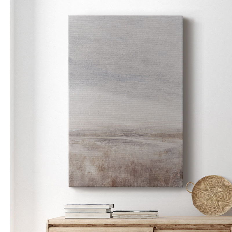Wispy Clouds II - peinture sur toile tendue, H 18 po x l 12 po x P 1 po