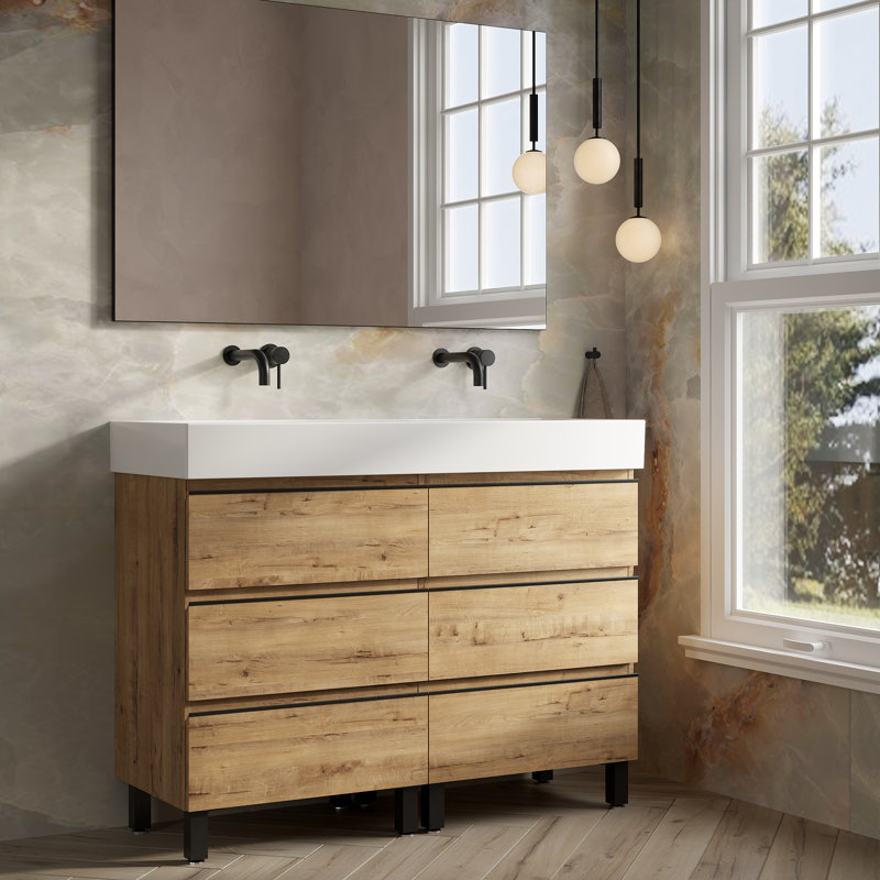 Rosabell 1mm Double Bathroom Vanity with Basin