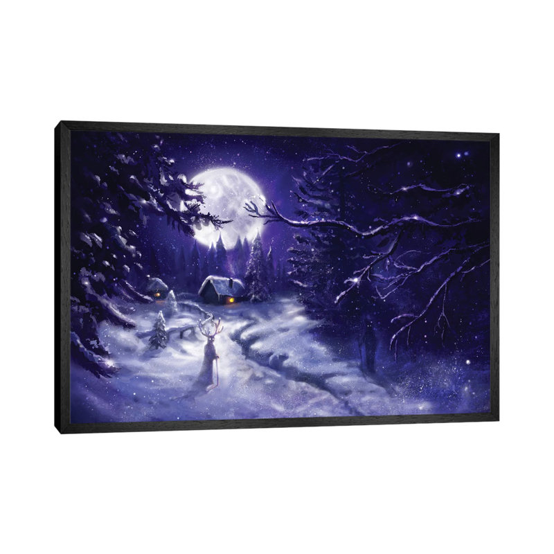 Winter Tales by Anastasia Evgrafova - Gallery-Wrapped Canvas Giclée on Canvas, Black Floater Framed