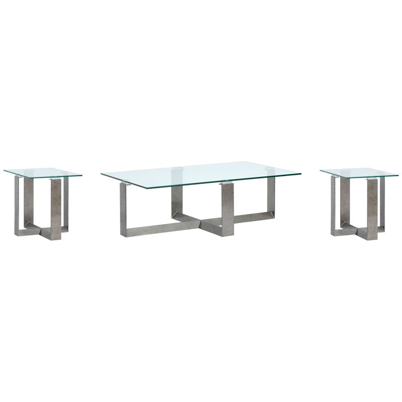 Rectangular Cocktail Table With 2 End Table