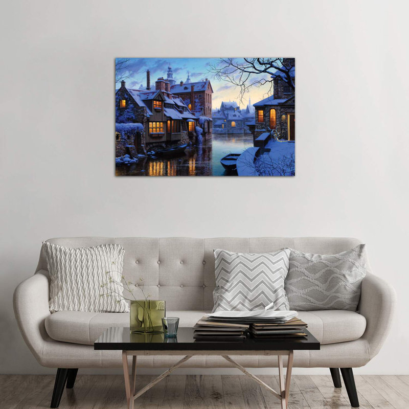 «The Venice Of The North» - reproduction de photo, H 40 po x l 60 po x 1,5 po, Toile tendue