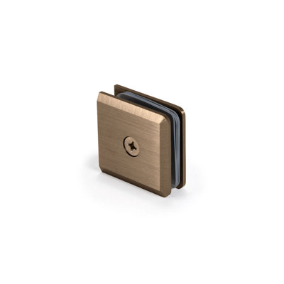B9A42F97335C453B98A9F3AFF5906EE3 Pince à fixation murale biseautée robuste - Application à trou central - Bronze brossé
