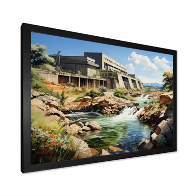 Dam Industrial Beauty Urban - Dams Wall Art Living Room