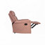Fauteuil inclinable manuel en velours-318146531