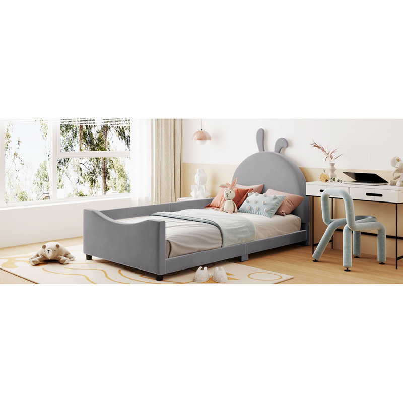 Lit de jour simple Janalyn, Gris