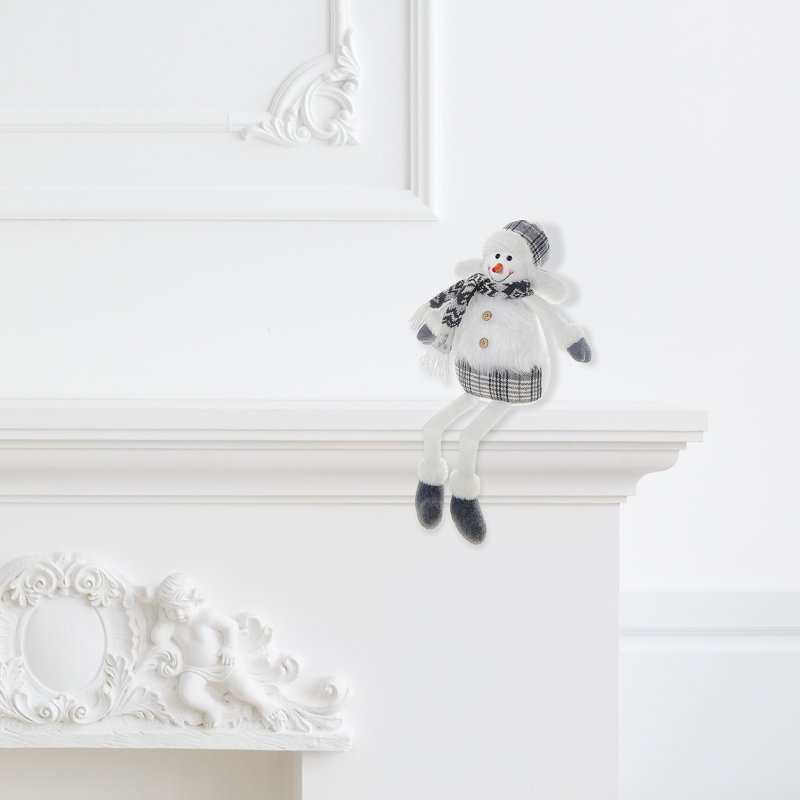 Bonhomme de neige d'hiver en peluche